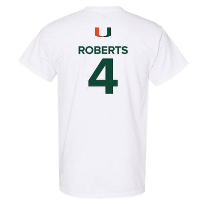 Miami - NCAA Women's Basketball : Jasmyne Roberts - Replica Shersey T-Shirt-1