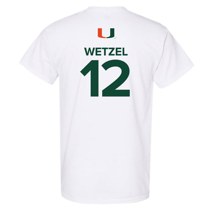 Miami - NCAA Women's Basketball : Natalie Wetzel - Replica Shersey T-Shirt-1