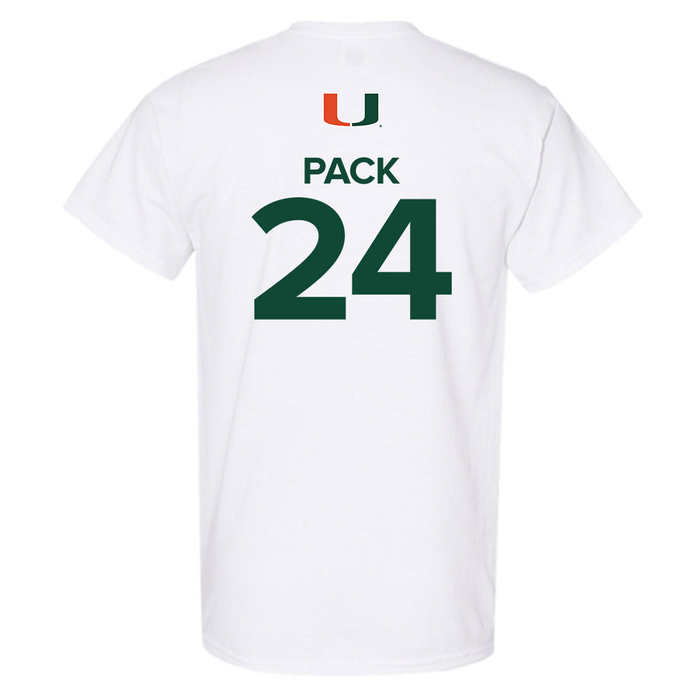 Miami - NCAA Men's Basketball : Nijel Pack - Replica Shersey T-Shirt-1