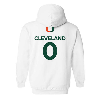 Miami - NCAA Men's Basketball : Matthew Cleveland - Replica Shersey Hooded Sweatshirt-1