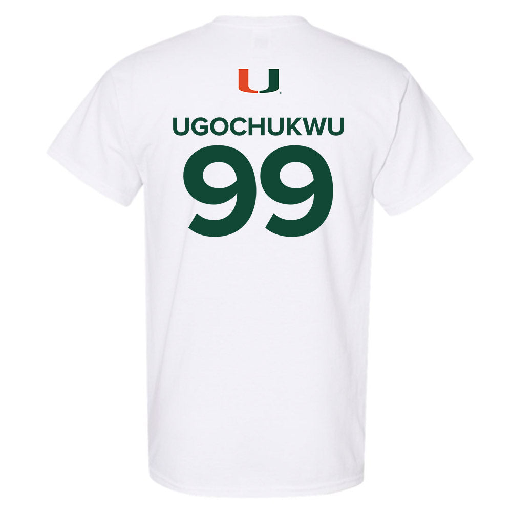 Miami - NCAA Men's Basketball : Divine-Collins Ugochukwu - Replica Shersey T-Shirt-1