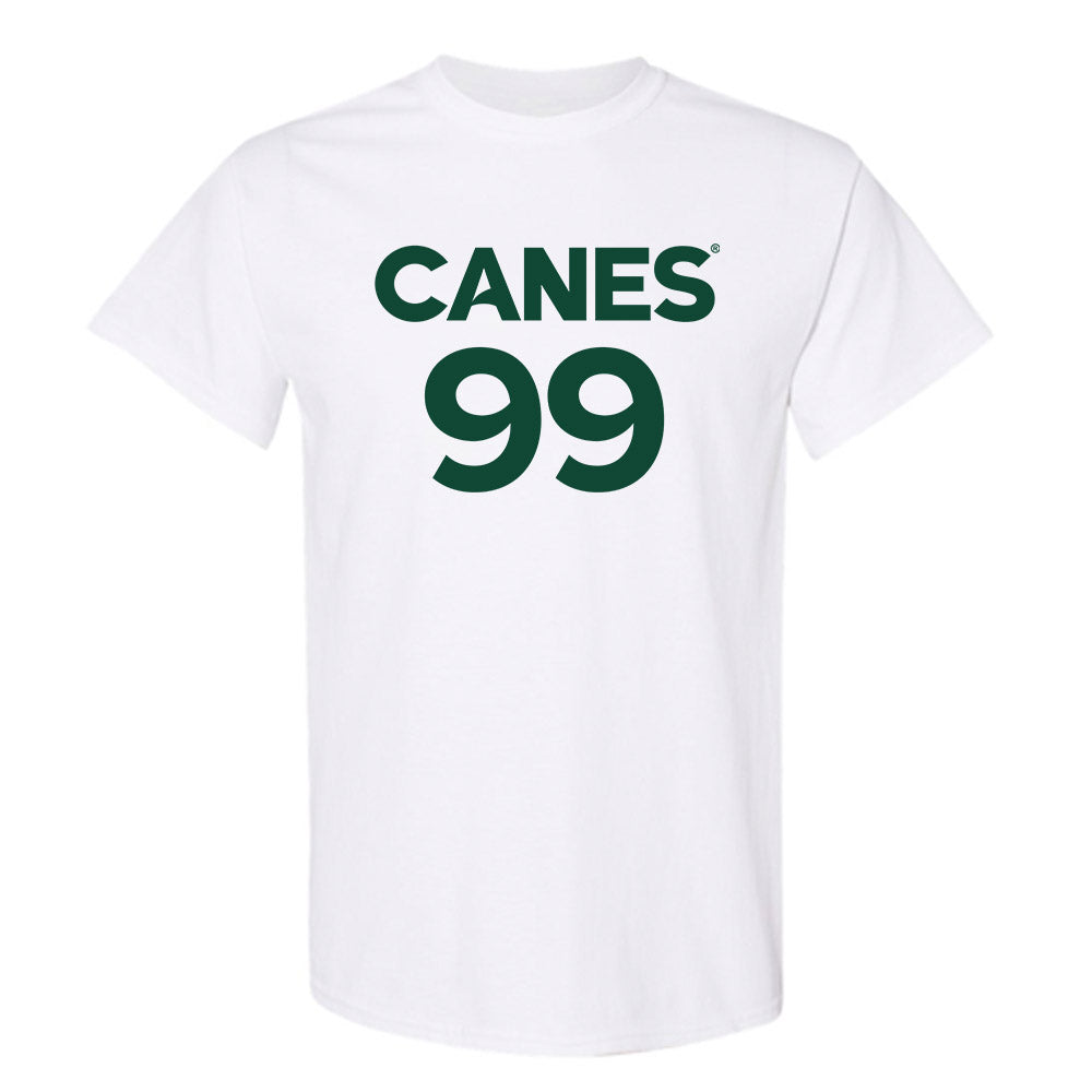 Miami - NCAA Men's Basketball : Divine-Collins Ugochukwu - Replica Shersey T-Shirt-0