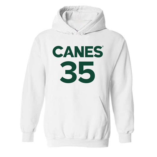 Miami - NCAA Men's Basketball : Dante Allen - Replica Shersey Hooded Sweatshirt-0