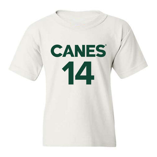 Miami - NCAA Women's Basketball : Gal Raviv - Replica Shersey Youth T-Shirt-0