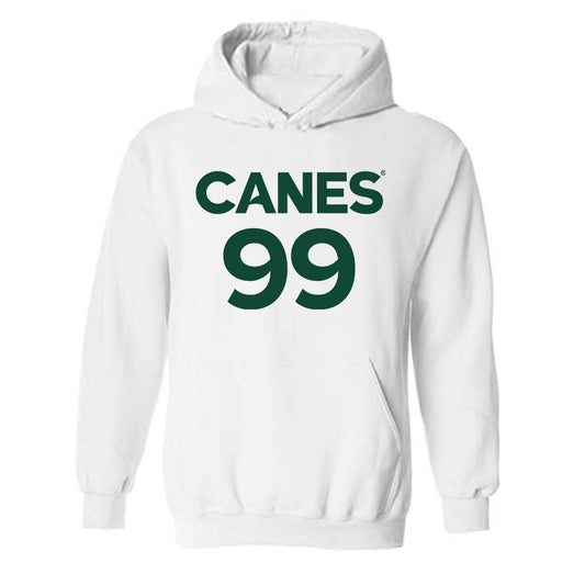 Miami - NCAA Men's Basketball : Divine-Collins Ugochukwu - Replica Shersey Hooded Sweatshirt-0