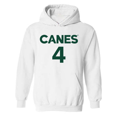 Miami - NCAA Men's Basketball : Marcus Allen - Replica Shersey Hooded Sweatshirt-0