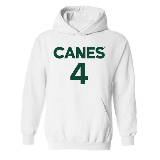 Miami - NCAA Men's Basketball : Marcus Allen - Replica Shersey Hooded Sweatshirt-0