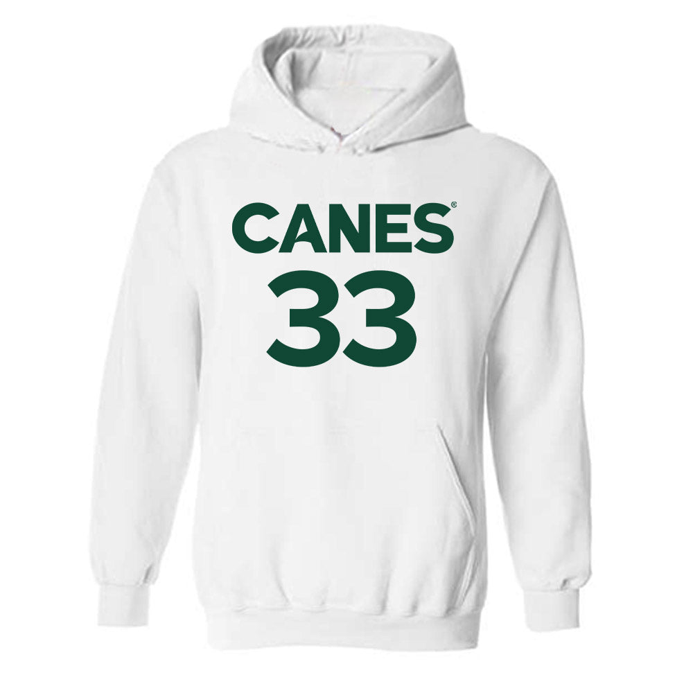 Miami - NCAA Women's Basketball : Amarachi Kimpson - Replica Shersey Hooded Sweatshirt-0