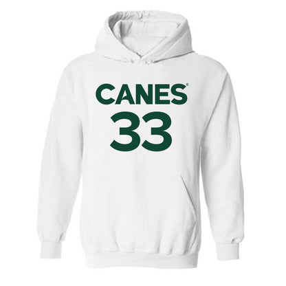 Miami - NCAA Women's Basketball : Amarachi Kimpson - Replica Shersey Hooded Sweatshirt-0