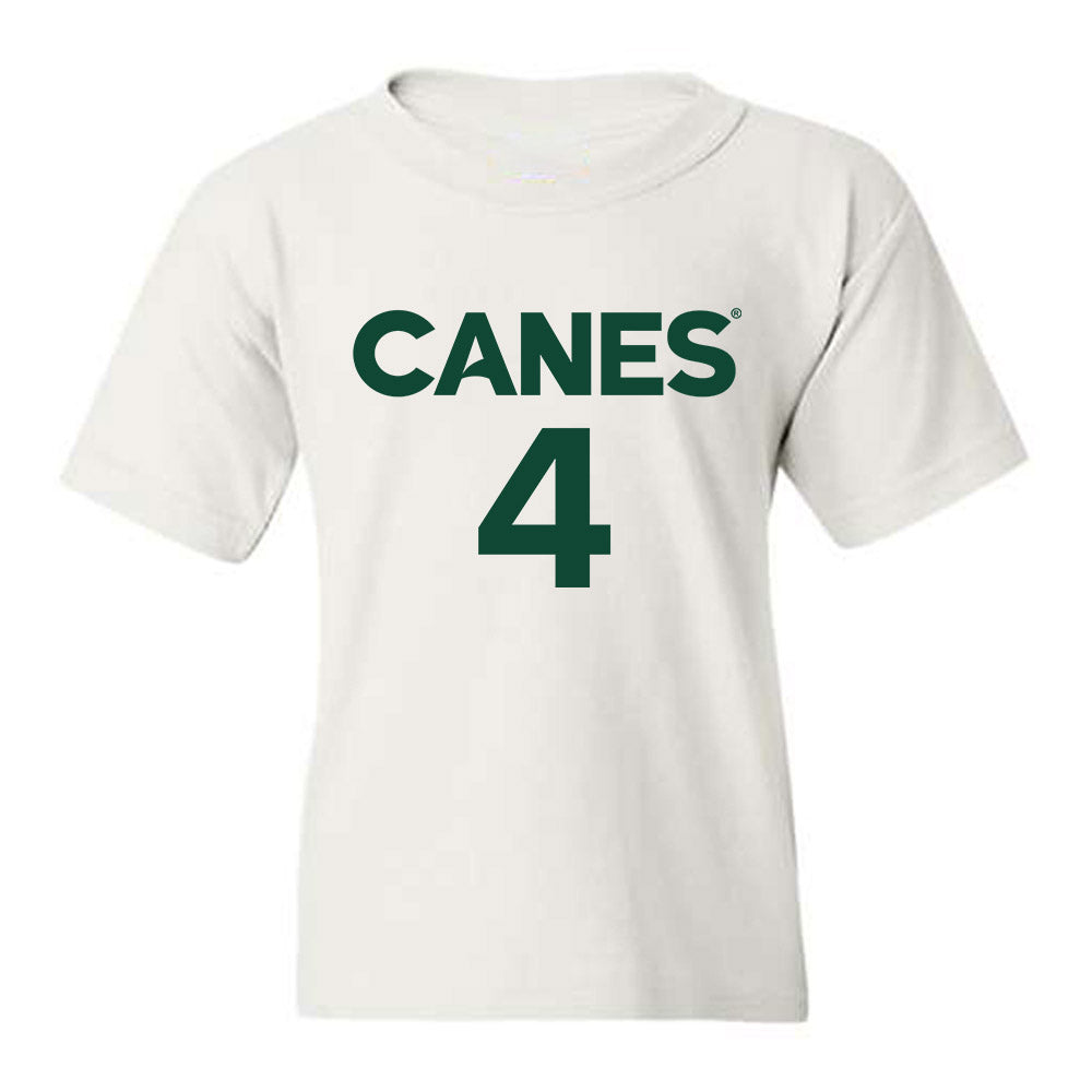 Miami - NCAA Women's Basketball : Jasmyne Roberts - Replica Shersey Youth T-Shirt-0