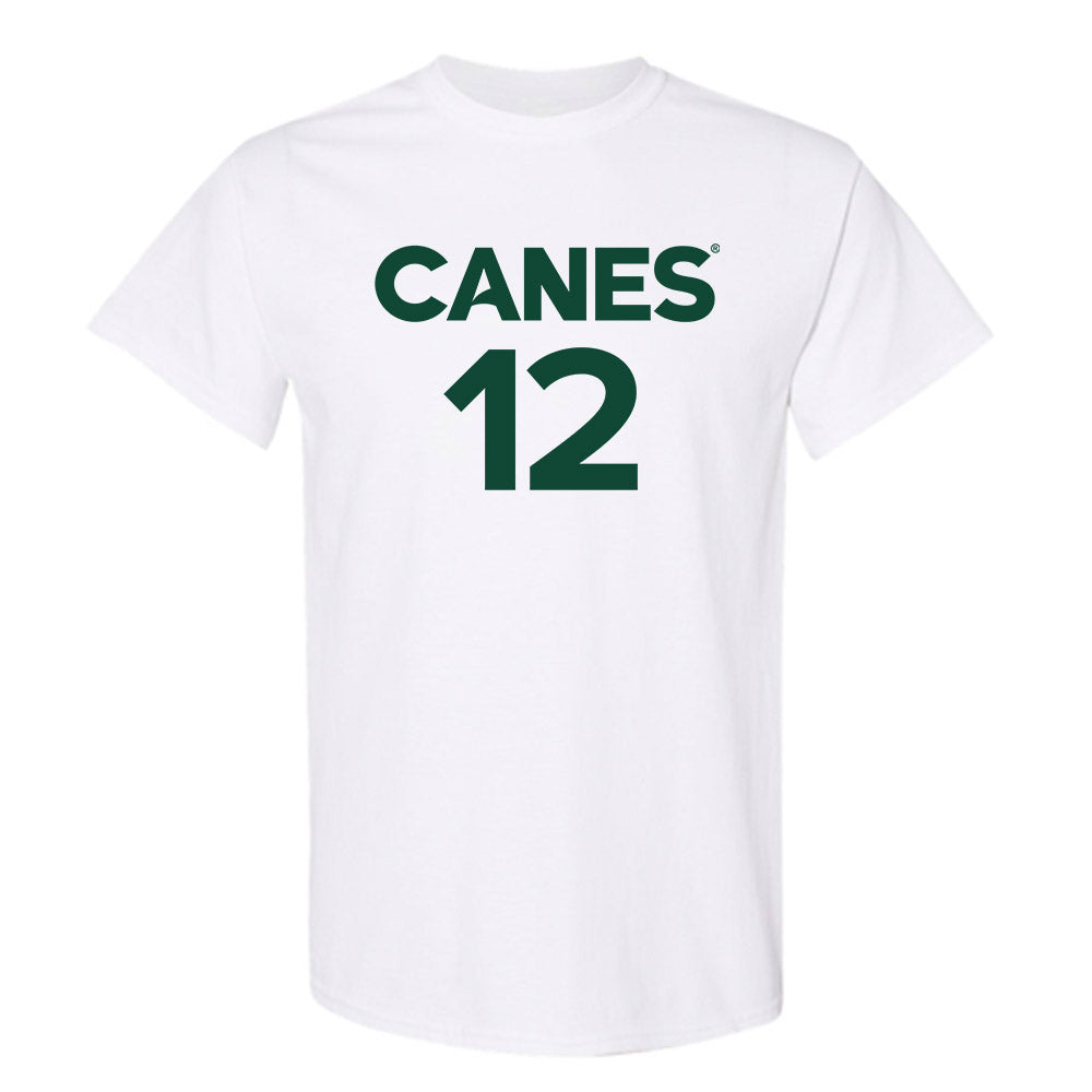 Miami - NCAA Women's Basketball : Natalie Wetzel - Replica Shersey T-Shirt-0