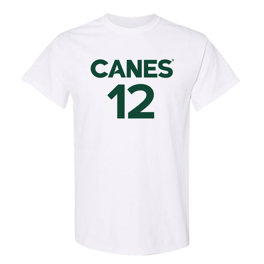 Miami - NCAA Women's Basketball : Natalie Wetzel - Replica Shersey T-Shirt-0