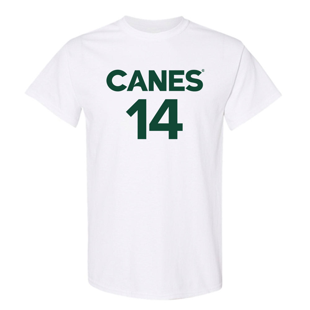 Miami - NCAA Women's Basketball : Gal Raviv - Replica Shersey T-Shirt-0