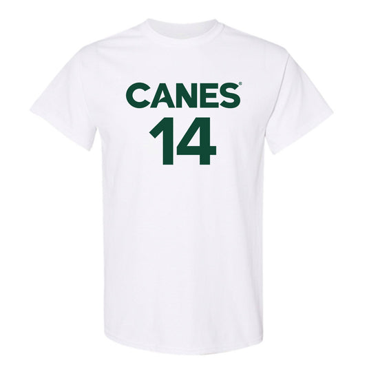 Miami - NCAA Women's Basketball : Gal Raviv - Replica Shersey T-Shirt-0