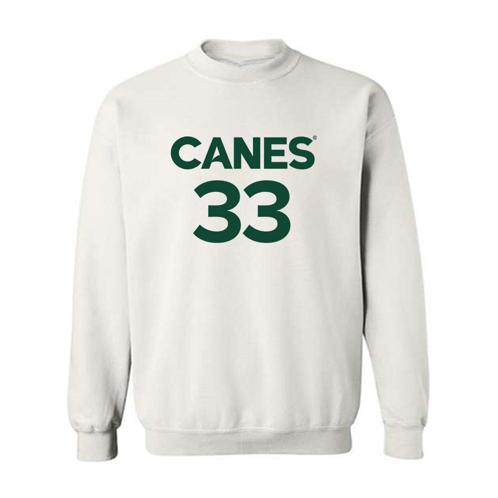 Miami - NCAA Women's Basketball : Amarachi Kimpson - Replica Shersey Crewneck Sweatshirt-0