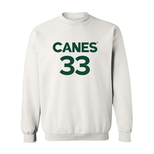 Miami - NCAA Women's Basketball : Amarachi Kimpson - Replica Shersey Crewneck Sweatshirt-0