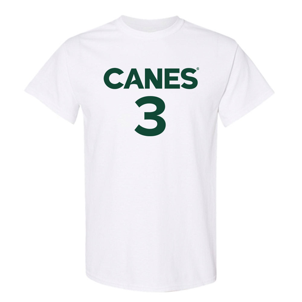 Miami - NCAA Men's Basketball : Tre Donaldson - Replica Shersey T-Shirt-0