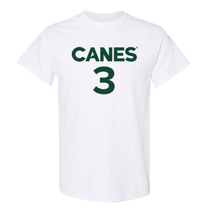 Miami - NCAA Men's Basketball : Tre Donaldson - Replica Shersey T-Shirt-0