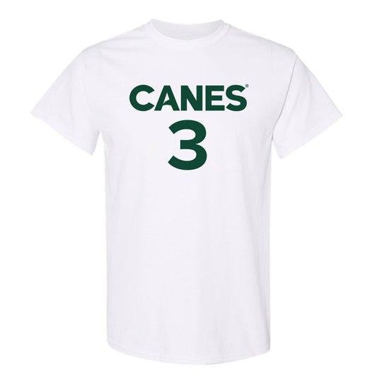Miami - NCAA Men's Basketball : Tre Donaldson - Replica Shersey T-Shirt-0