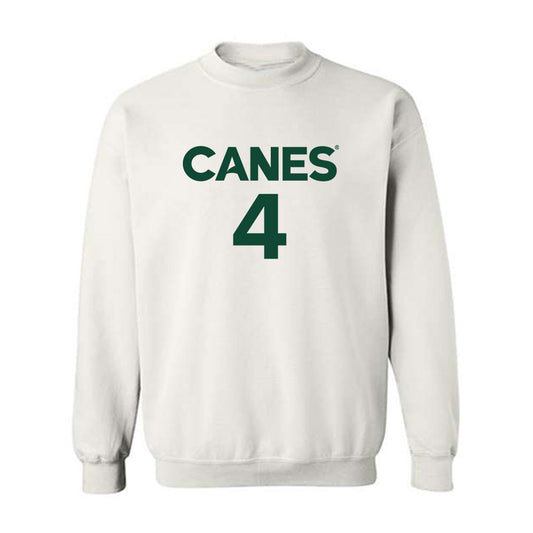 Miami - NCAA Men's Basketball : Marcus Allen - Replica Shersey Crewneck Sweatshirt-0