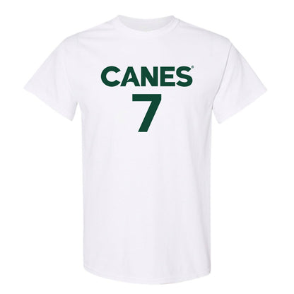 Miami - NCAA Women's Basketball : Danielle Osho - Replica Shersey T-Shirt-0