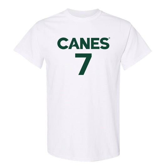 Miami - NCAA Women's Basketball : Danielle Osho - Replica Shersey T-Shirt-0