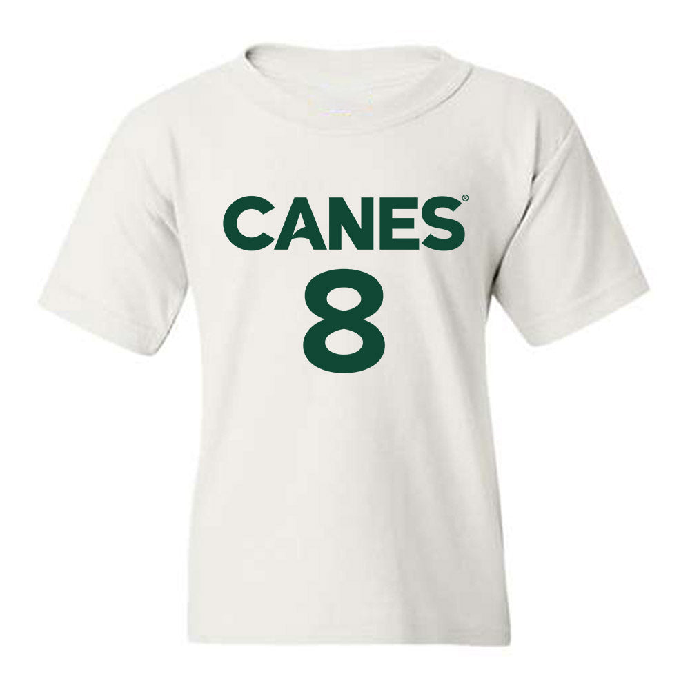 Miami - NCAA Men's Basketball : Ernest Udeh Jr. - Replica Shersey Youth T-Shirt-0