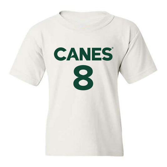 Miami - NCAA Men's Basketball : Ernest Udeh Jr. - Replica Shersey Youth T-Shirt-0