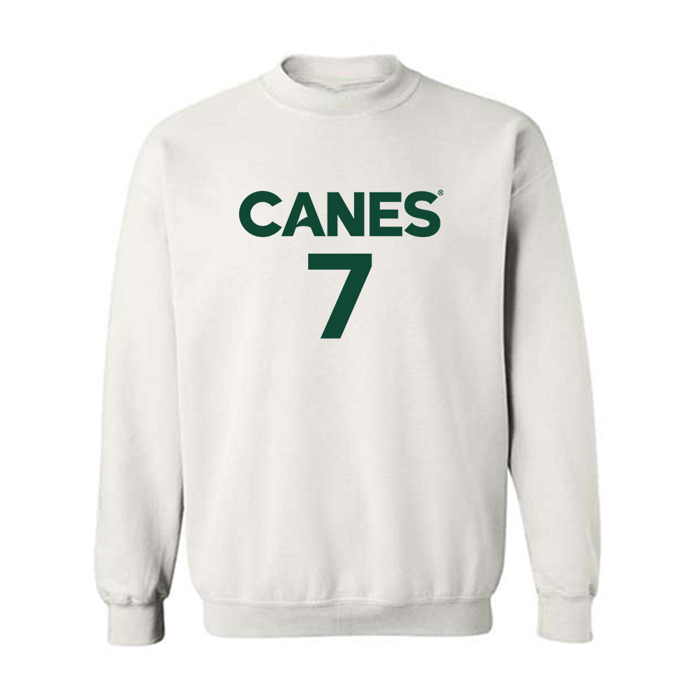 Miami - NCAA Men's Basketball : Shelton Henderson - Replica Shersey Crewneck Sweatshirt-0
