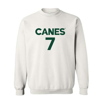 Miami - NCAA Men's Basketball : Shelton Henderson - Replica Shersey Crewneck Sweatshirt-0