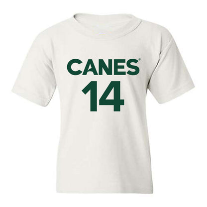 Miami - NCAA Men's Basketball : Noam Dovrat - Replica Shersey Youth T-Shirt-0