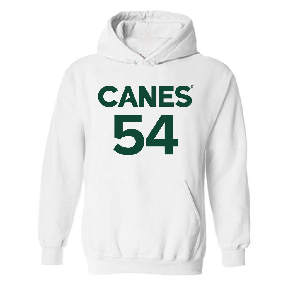 Miami - NCAA Women's Basketball : Sophia Zulich - Replica Shersey Hooded Sweatshirt-0