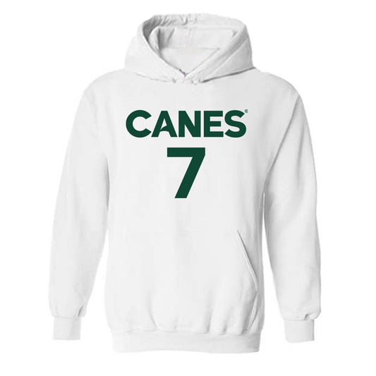 Miami - NCAA Men's Basketball : Shelton Henderson - Replica Shersey Hooded Sweatshirt-0