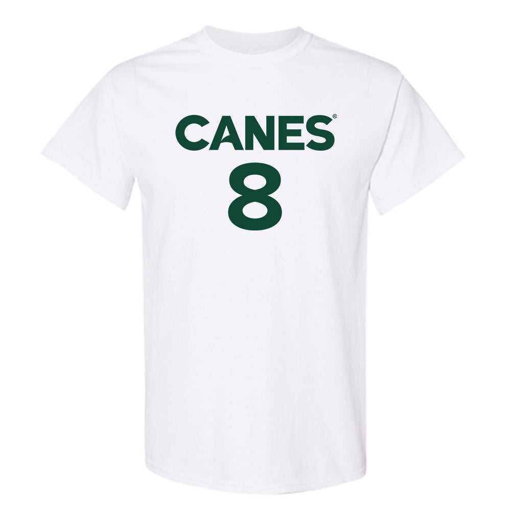 Miami - NCAA Men's Basketball : Xander Alarie - Replica Shersey T-Shirt-0