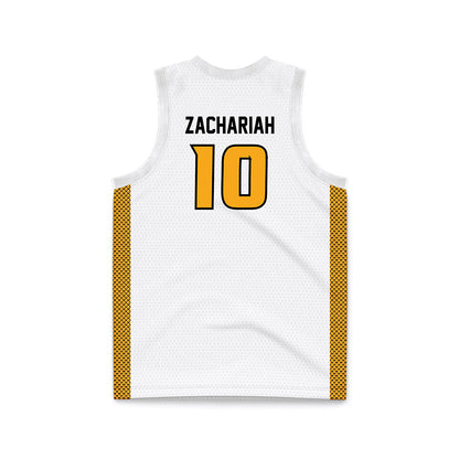 VCU - NCAA Women's Basketball : Ann Zachariah - White Basketball Jersey-1