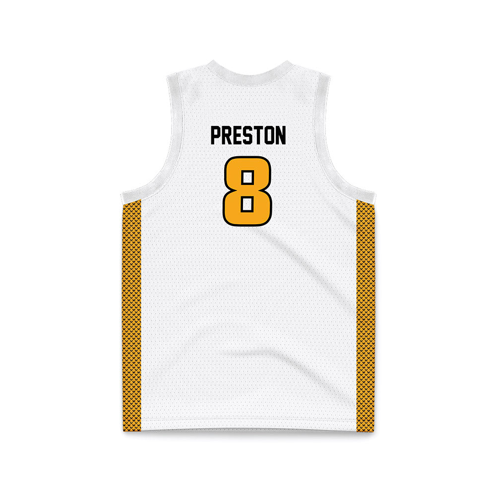 VCU - NCAA Women's Basketball : Daija Preston - White Basketball Jersey-1
