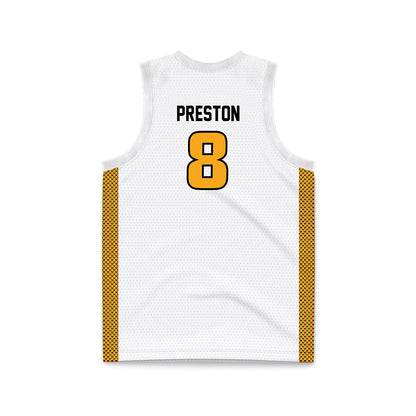 VCU - NCAA Women's Basketball : Daija Preston - White Basketball Jersey-1