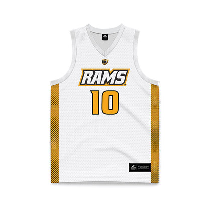 VCU - NCAA Women's Basketball : Ann Zachariah - White Basketball Jersey-0