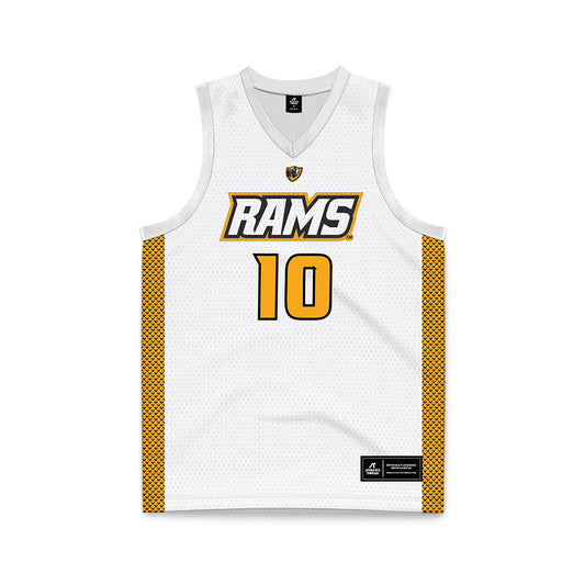 VCU - NCAA Women's Basketball : Ann Zachariah - White Basketball Jersey-0