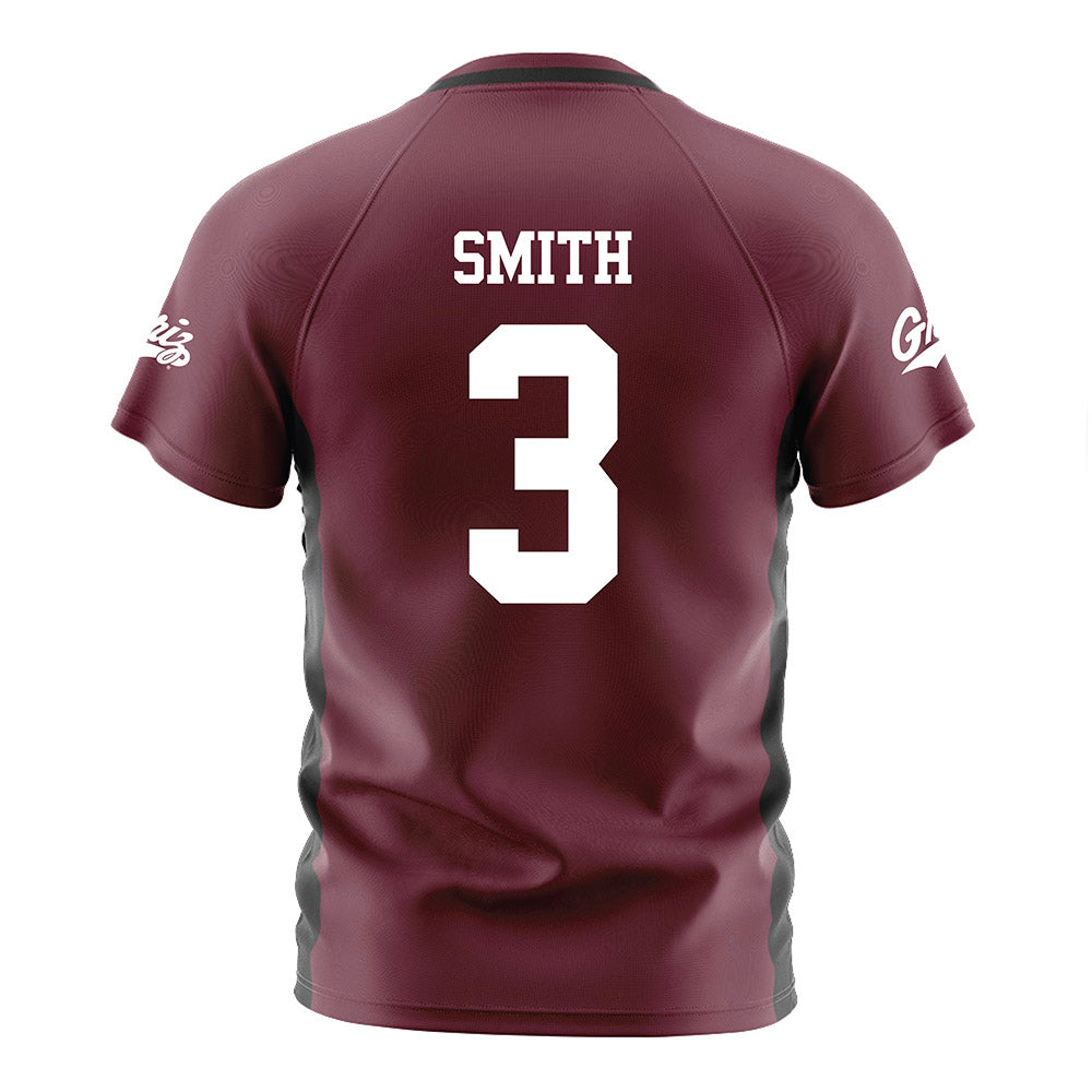 Montana - NCAA Women's Soccer : Abby Smith - Maroon Soccer Jersey-1