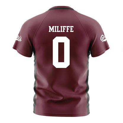 Montana - NCAA Women's Soccer : Jillian Miliffe - Maroon Soccer Jersey-1