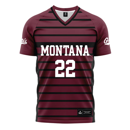 Montana - NCAA Women's Soccer : Reagan Brisendine - Maroon Soccer Jersey