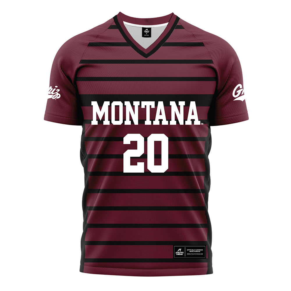 Montana - NCAA Women's Soccer : Addison Stendera - Maroon Soccer Jersey-0