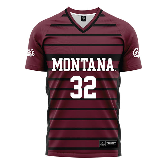 Montana - NCAA Women's Soccer : Emma widmor - Maroon Soccer Jersey-0