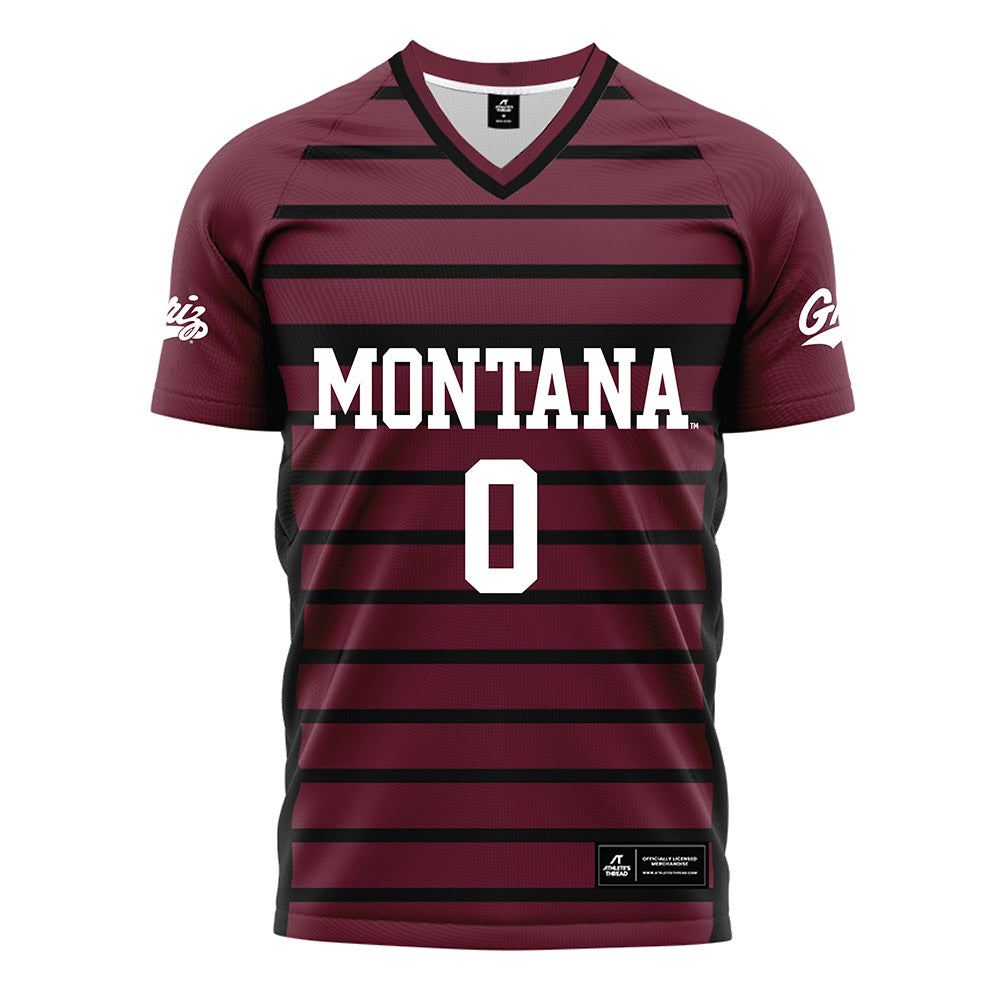 Montana - NCAA Women's Soccer : Jillian Miliffe - Maroon Soccer Jersey-0