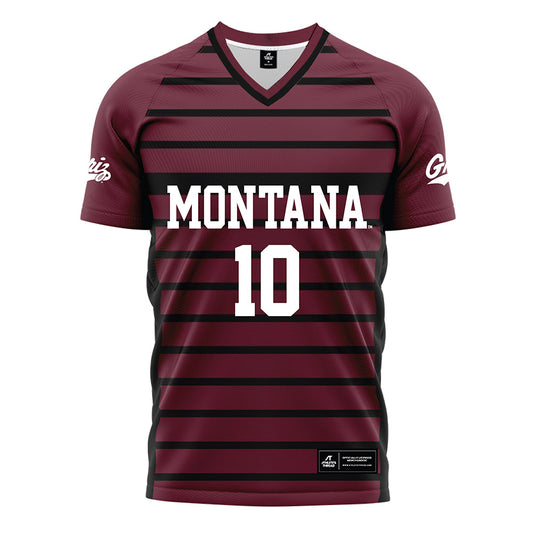 Montana - NCAA Women's Soccer : Lydia Robertson - Maroon Soccer Jersey-0