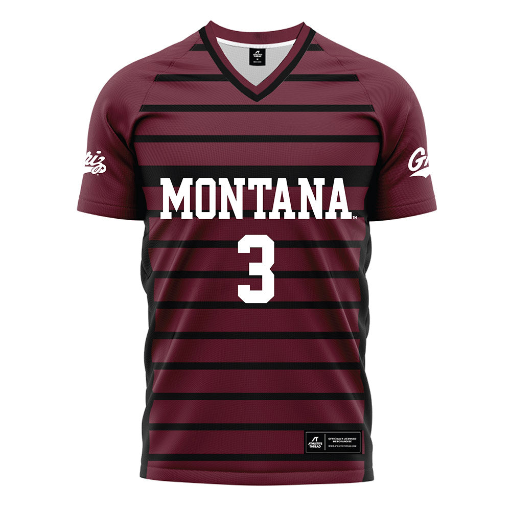 Montana - NCAA Women's Soccer : Abby Smith - Maroon Soccer Jersey-0