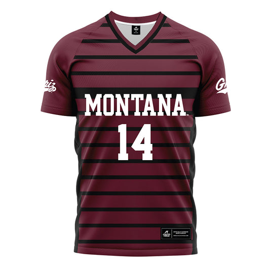 Montana - NCAA Women's Soccer : Mia Draper - Maroon Soccer Jersey-0
