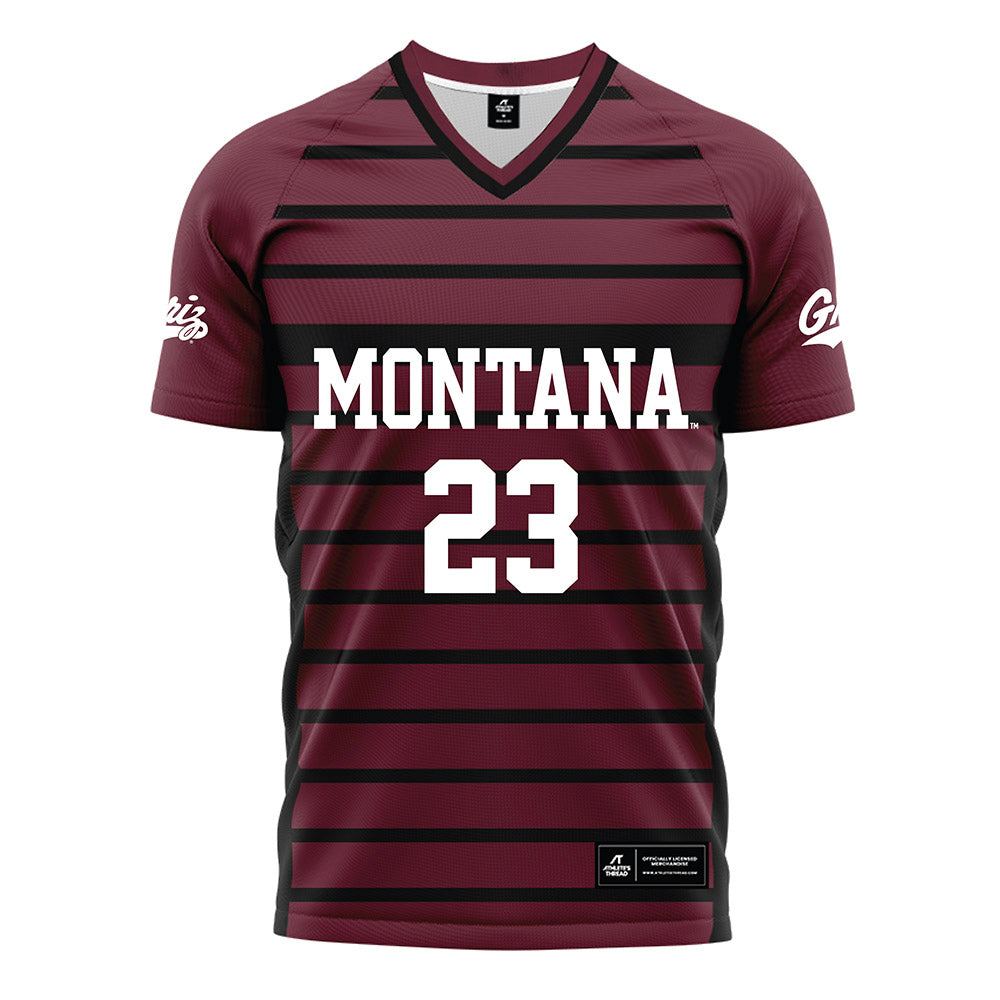 Montana - NCAA Women's Soccer : Maddie Ditta - Maroon Soccer Jersey-0
