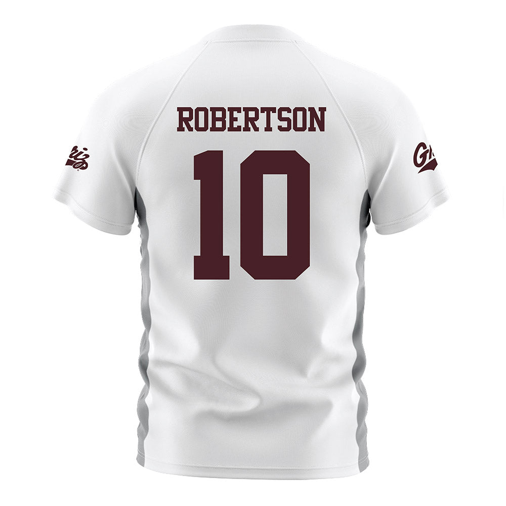 Montana - NCAA Women's Soccer : Lydia Robertson - White Soccer Jersey-1